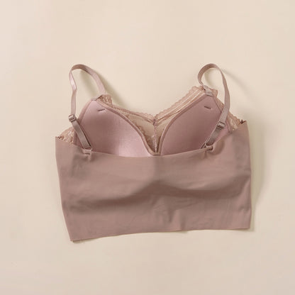 Felancy Comfort Seamless Lace Bra (No Back Hook) 070-080078