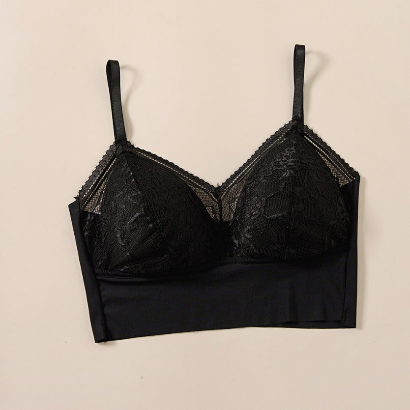 Felancy Comfort Seamless Lace Bra (No Back Hook) 070-080078