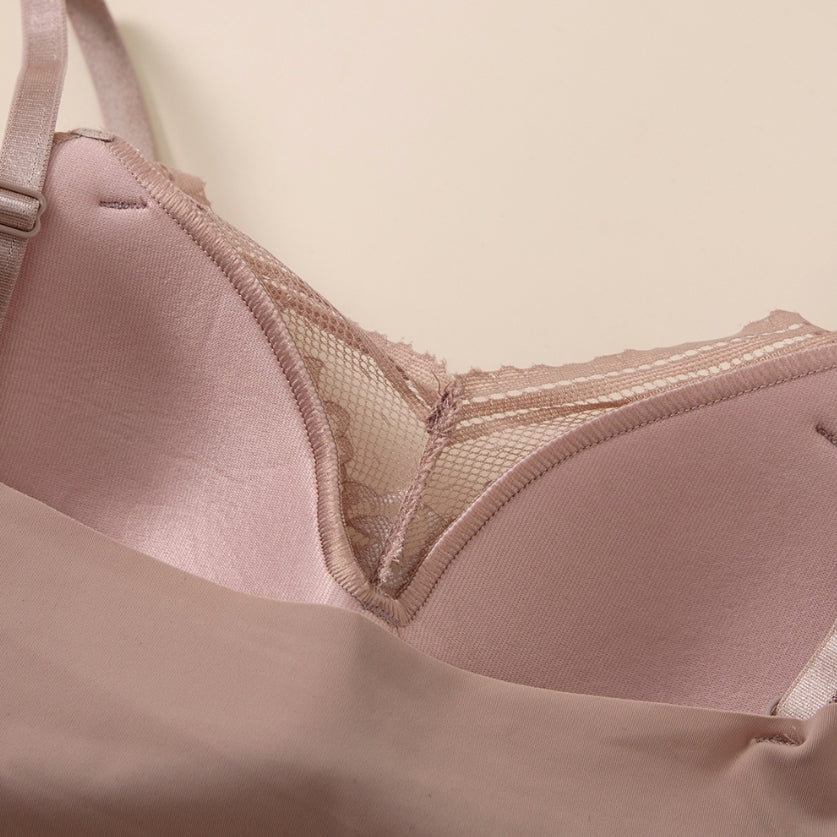 Felancy Comfort Seamless Lace Bra (No Back Hook) 070-080078
