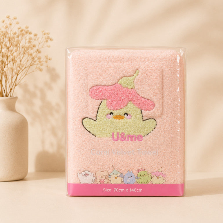 [ U&ME ] L09 Coral Velvet Towel Collection