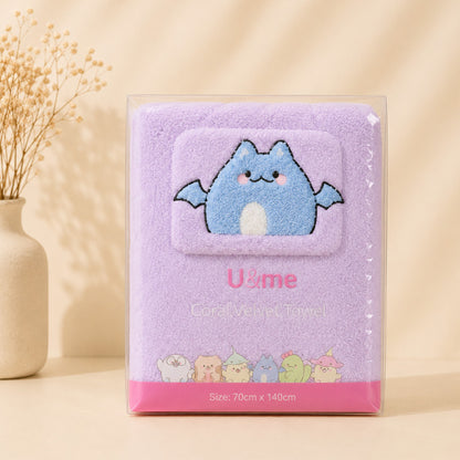 [ U&ME ] L09 Coral Velvet Bath Towel Collection