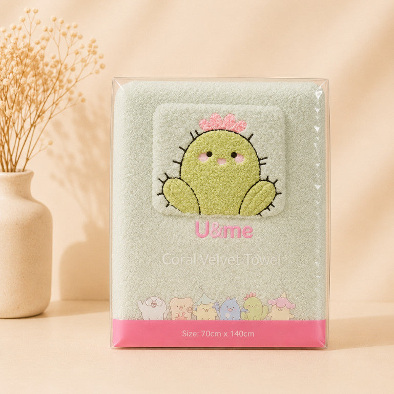 [ U&ME ] L09 Coral Velvet Towel Collection