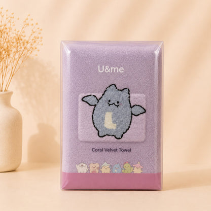 [ U&ME ] L09 Coral Velvet Face Towel Collection