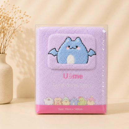 [ U&ME ] L09 Coral Velvet Bath Towel Collection