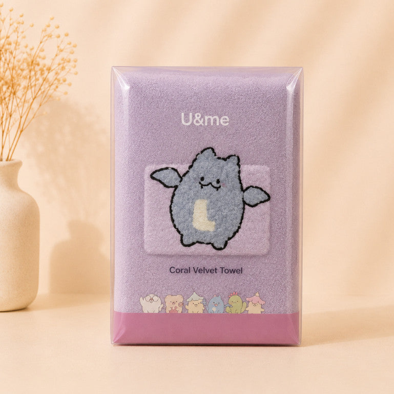 [ U&ME ] L09 Coral Velvet Face Towel Collection