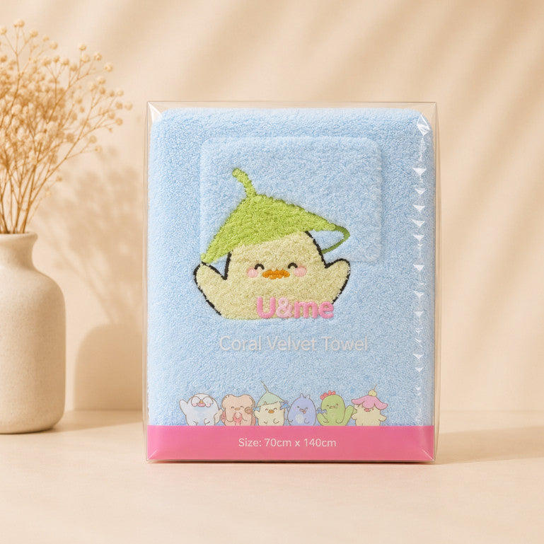 [ U&ME ] L09 Coral Velvet Towel Collection