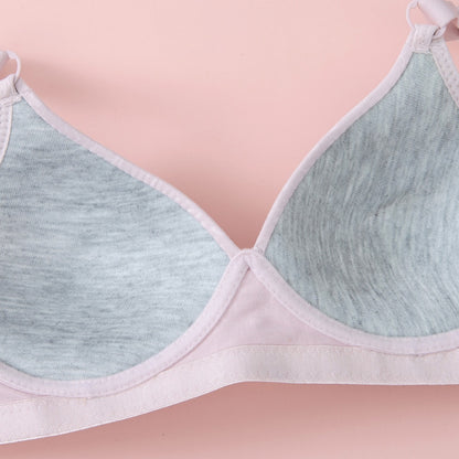 Felancy Contrast Microfiber Jacquard Bra F71-01015