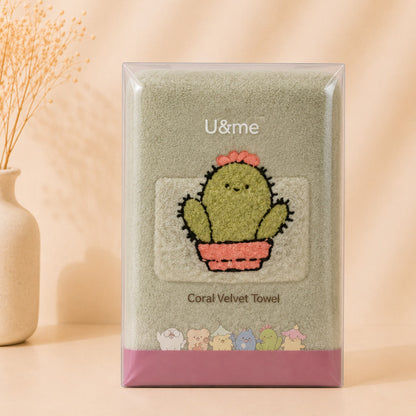 [ U&ME ] L09 Coral Velvet Towel Collection