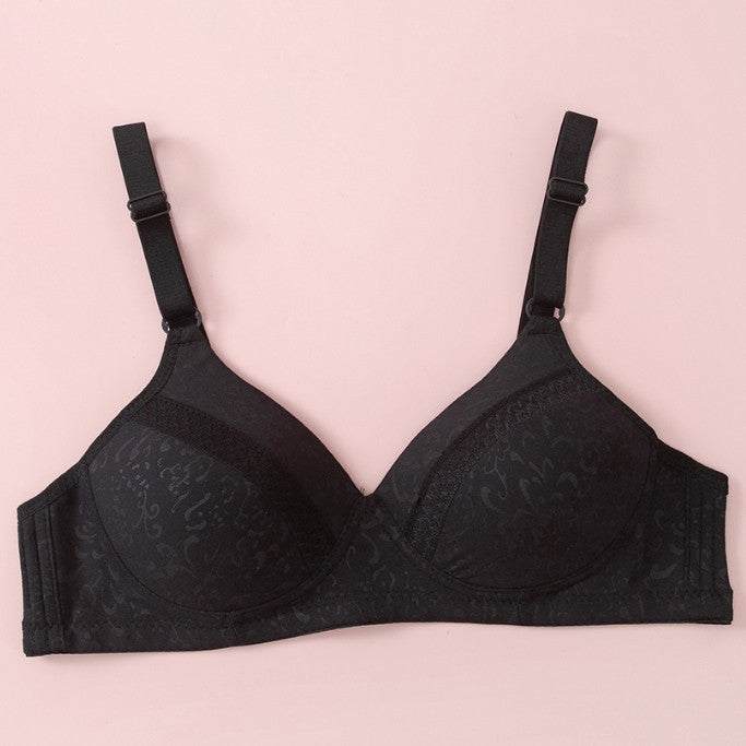 Felancy Contrast Microfiber Jacquard Bra F71-01015