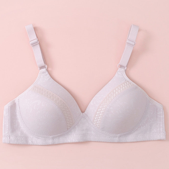 Felancy Contrast Microfiber Jacquard Bra F71-01015