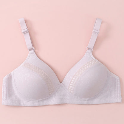 Felancy Contrast Microfiber Jacquard Bra F71-01015