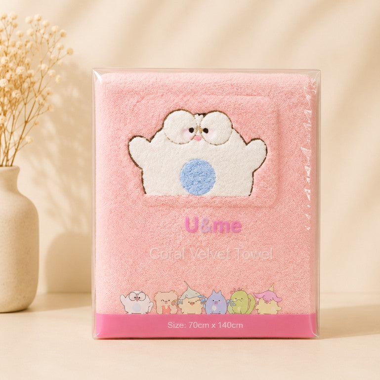 [ U&ME ] L09 Coral Velvet Towel Collection