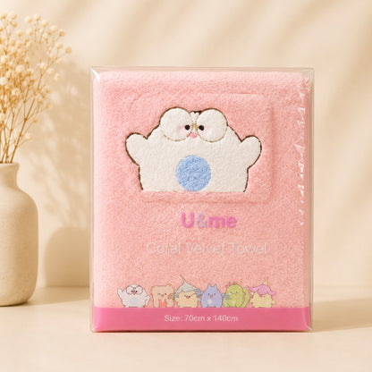 [ U&ME ] L09 Coral Velvet Towel Collection