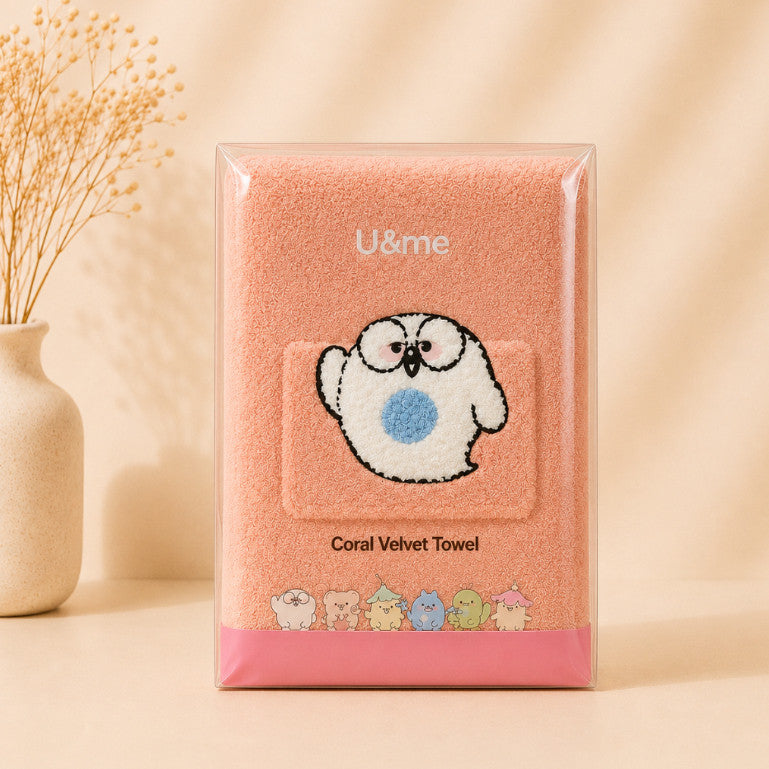 [ U&ME ] L09 Coral Velvet Face Towel Collection