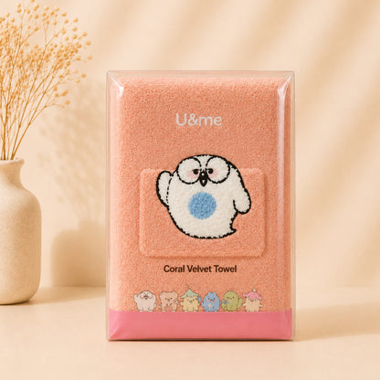 [ U&ME ] L09 Coral Velvet Face Towel Collection
