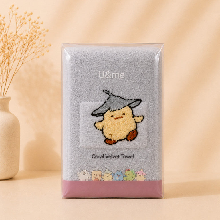 [ U&ME ] L09 Coral Velvet Face Towel Collection