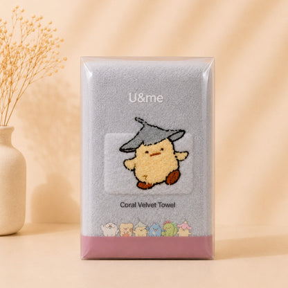 [ U&ME ] L09 Coral Velvet Face Towel Collection