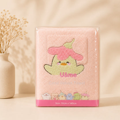 [ U&ME ] L09 Coral Velvet Bath Towel Collection