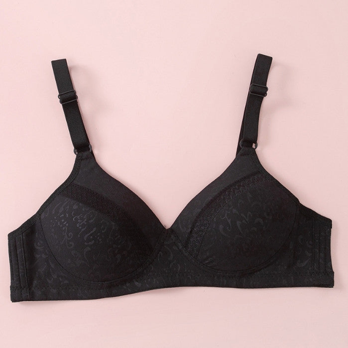 Felancy Contrast Microfiber Jacquard Bra F71-01015