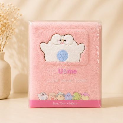 [ U&ME ] L09 Coral Velvet Towel Collection