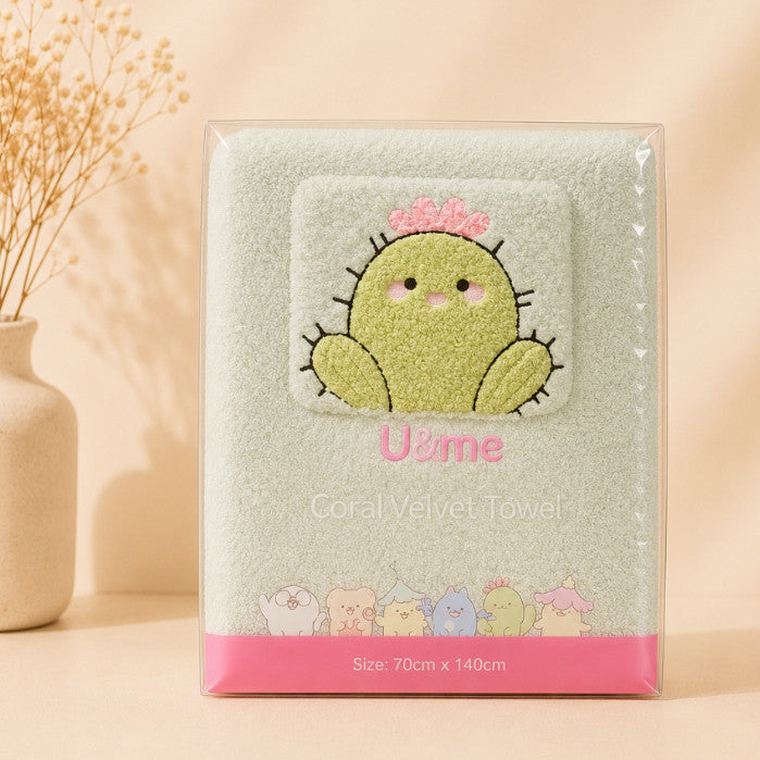 [ U&ME ] L09 Coral Velvet Towel Collection