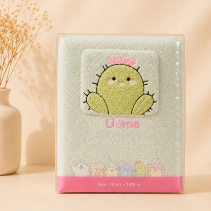 [ U&ME ] L09 Coral Velvet Towel Collection