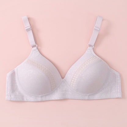 Felancy Contrast Microfiber Jacquard Bra F71-01015